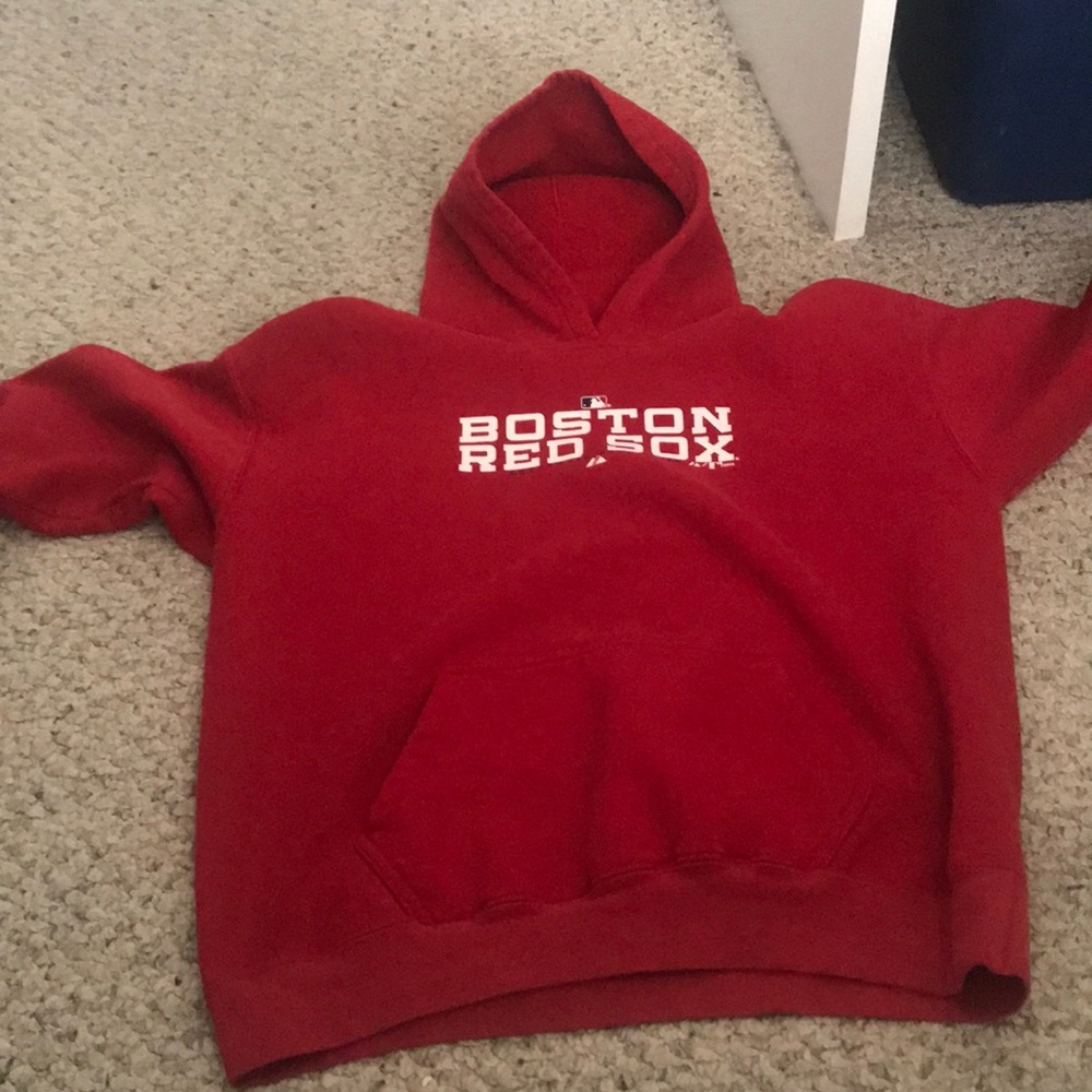 MLB Boston Red Sox Red Hoodie, Size Small